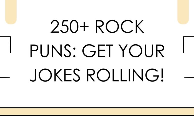 250+ Rock Puns Get Your Jokes Rolling!